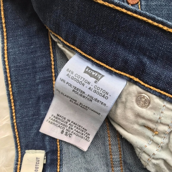 LEVI'S 512 Perfectly Slimming Bootcut Jeans size 8 - Picture 6 of 7